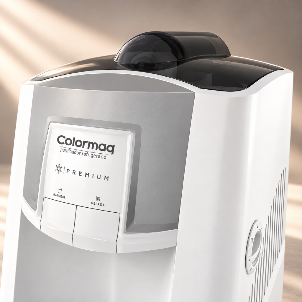 Purificador Colormaq Premium Branco Para Cozinha e Bancada Água Gelada e Natural 127V e 220V Envio Direto da Fábrica