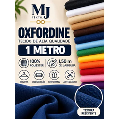 Tecido Oxfordine 1 Metro Largura 1,50m 100% Poliéster Para Uniformes e Decoração