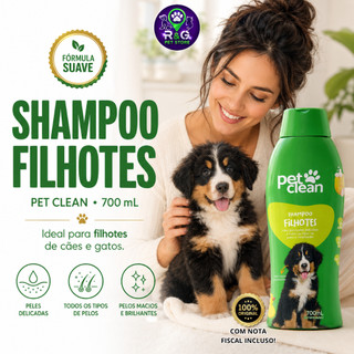 Shampoo e Condicionador Pet Shop para Cachorro e Gato Pet Clean 700ml