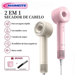MAIMEITE Secador de Cabelo Premium Secagem Rápida Ar Quente/Frio Profissional para Salão profissional cuidado de