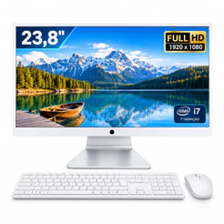 Computador All In One Grasep 23.8" Full HD Intel i7 7ª Geração 16GB DDR3 SSD 512GB Webcam Bluetooth