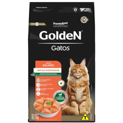 Ração Golden Gatos Castrados Salmão 10,1kg
