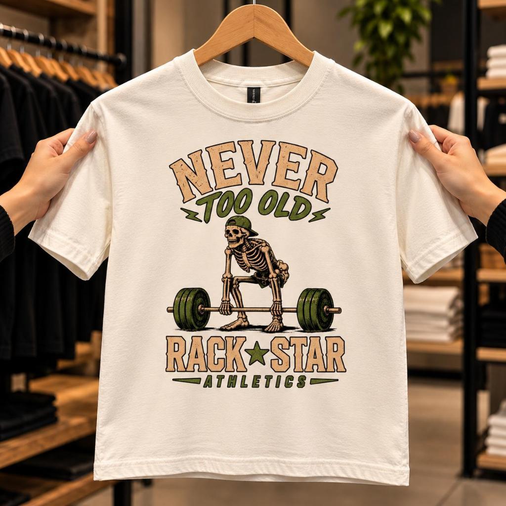 Camiseta Masculina Feminina 100% Algodão Academia Musculação Fitness Caveira Estampada Streetwear  Copiar título
