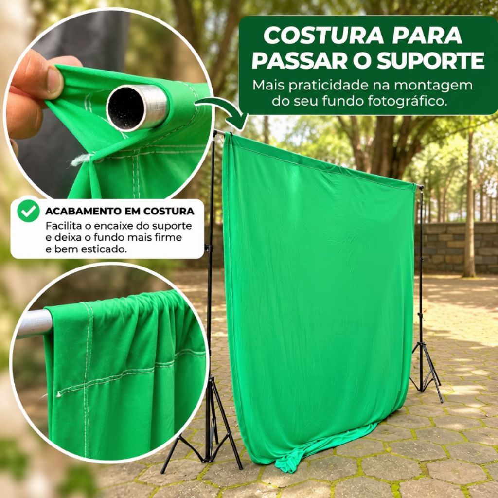 Fundo Fotográfico Infinito 1m x 1,85m para TikTok Lives Vídeos e Produtos