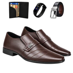 Sapato Social Oxford Masculino Vittorio Milano + Acessórios Exclusivos