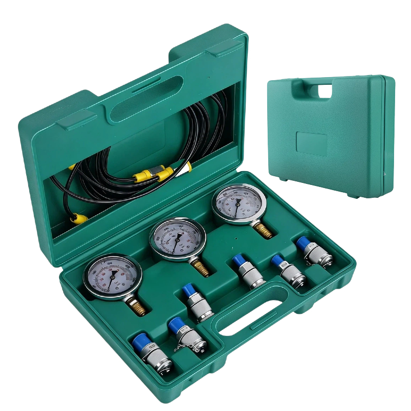 Kit Completo de Manômetro Hidráulico 8700 PSI Maleta com 3 Manômetros e 6 Conexões para Teste de Pressão em Oferta na Shopee