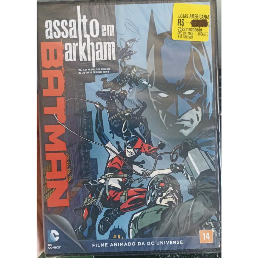 Batman – Assalto em Arkham - Desenho DVD lacrado