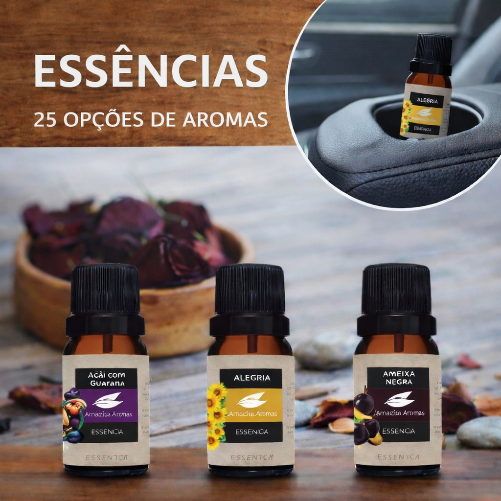 Essência Aromática 10ml Concentrada Terapia Aromatizador Difusor Umidificador Cheirinho de Carro Spray Relaxamento