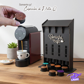 Porta Cápsulas Delta Q Preta P/40 Capsulas Suporte Compacto Torre Envio Imediato em Oferta na Shopee