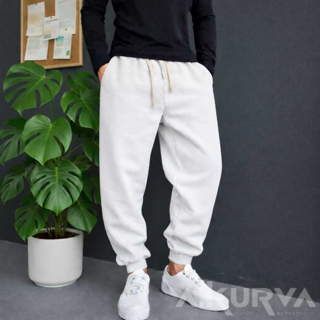 Calças Jogger Moletom Liso Oversized Flanelada E Peluciada Unissex Confortavel