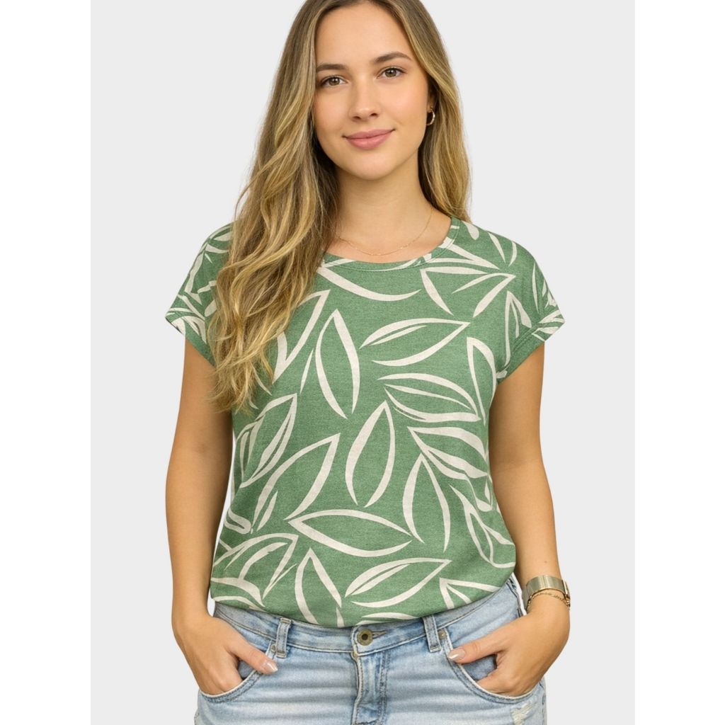 Blusa Estampada Soltinha Verão Malha Crepe Estampada