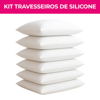 Kit 06, 04 e 02 Travesseiros Plumas de Ganso Macio e Confortável Antialérgico em Oferta na Shopee