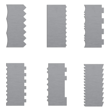 Kit Espátulas De Bolo 6 Uni 12 Modelos Diferentes Em Inox