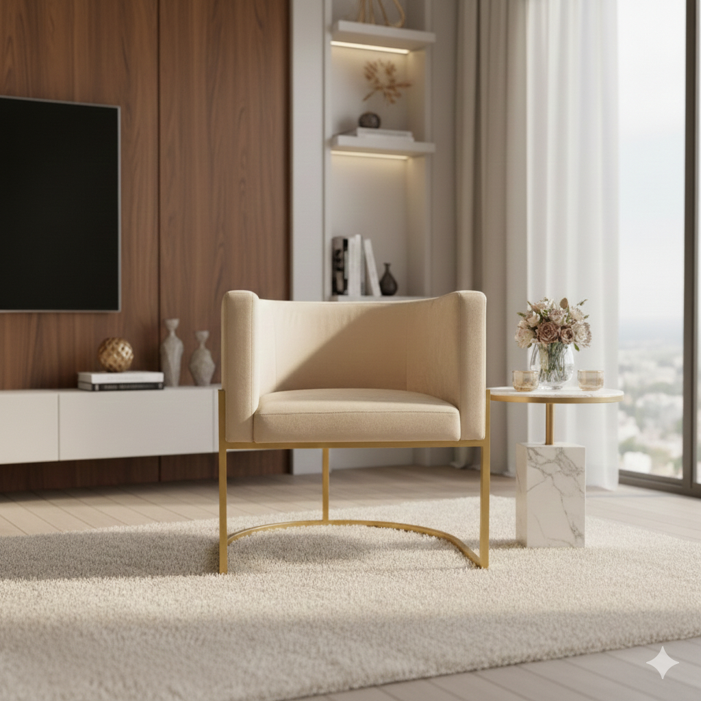 Poltrona Cadeira para  Escritório , Sala, Quarto , Salão de Beleza, Penteadeira, Recepção- Diversos Ambientes Suede Luxo