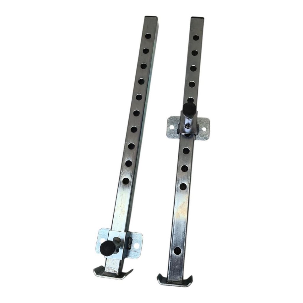 Kit 2 Pés de Apoio Nivelador Regulável para Carretinha, Trailer e Jetski – Aço Galvanizado Reforçado