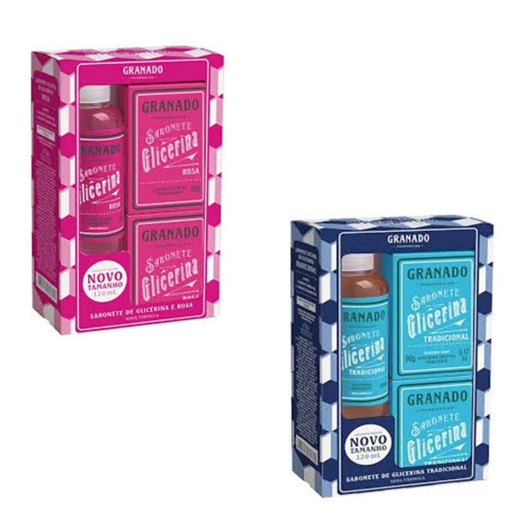 KIT PRESENTE SABONETE DE GLICERINA GRANADO 3 ITENS