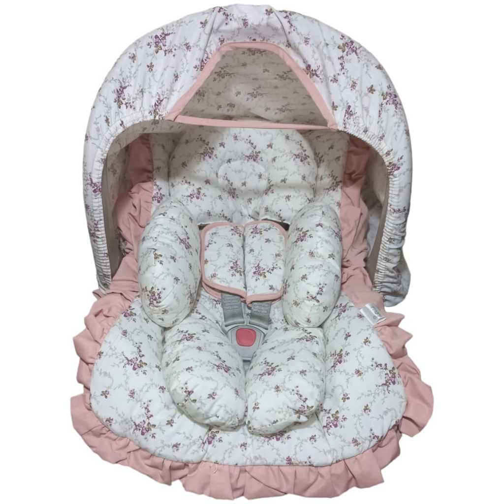 Capa Bebê Conforto Apoio Redutor Capota Protetora Protetores de Cinto Tecido 100%Algodão Estampado Universal