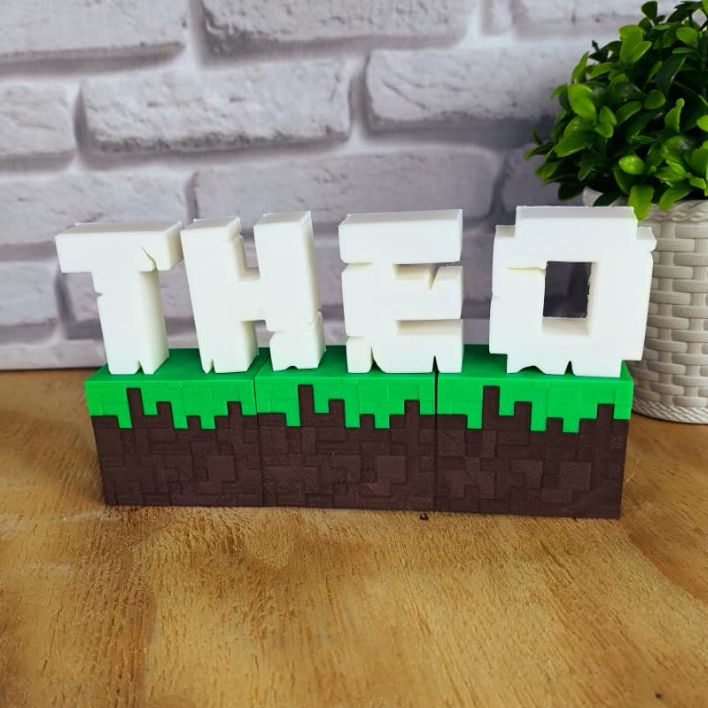 Nome Personalizado Minecraft Decorativo Gamer Presente Decoração Aniversário lembrancinhas temático Personagem
