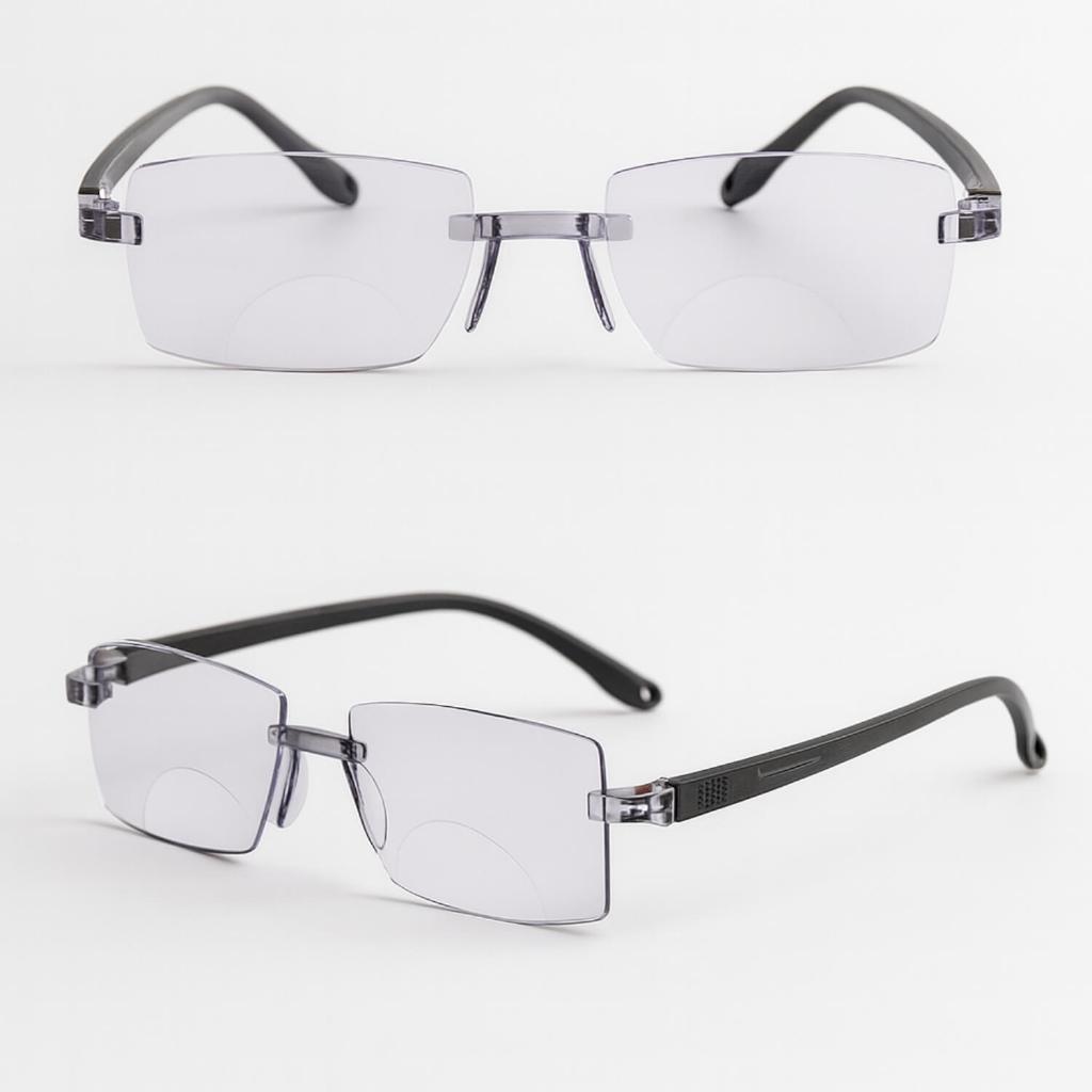 Óculos de Grau Bifocal Flat-Top Perto e longe para vista cansada fadiga ocular masculino e feminino