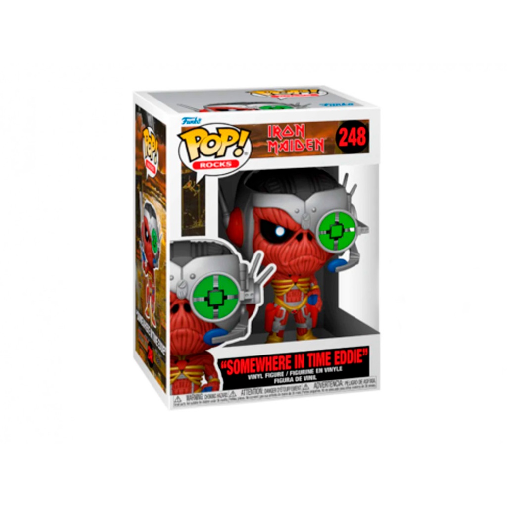 FUNKO POP ROCKS IRON MAIDEN - SOMEWHERE IN TIME EDDIE 248 NOVO ORIGINAL em Oferta na Shopee
