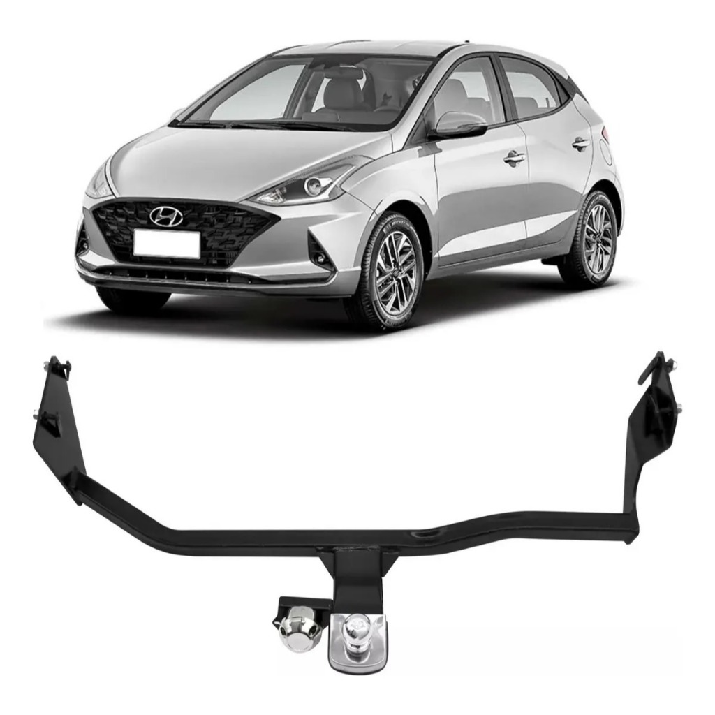 Engate Reboque Fixo HB20 Hatch 2020 2021 20222 2023 2024 2025 2026 700kg