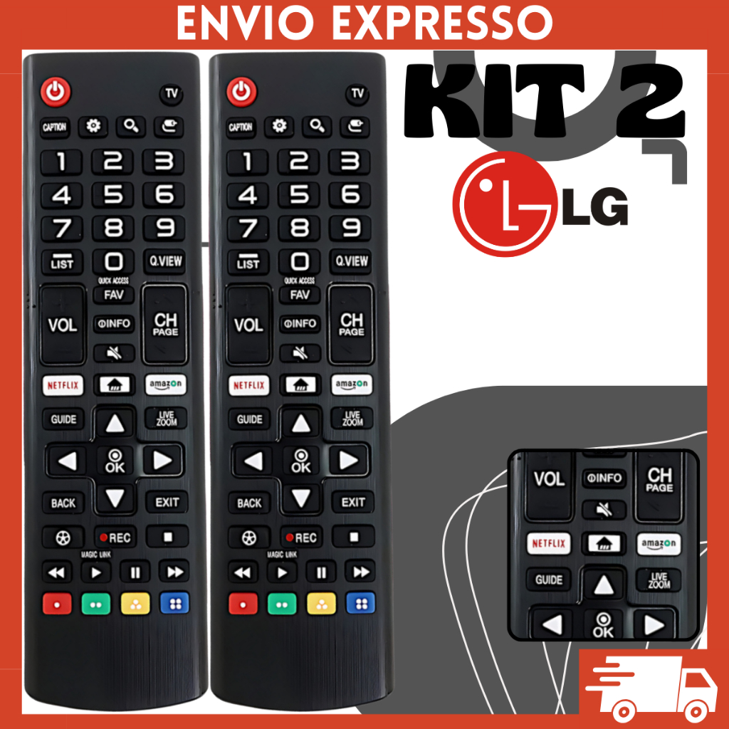 Controle Remoto LG Universal Smart TV LED Genérico em Oferta na Shopee
