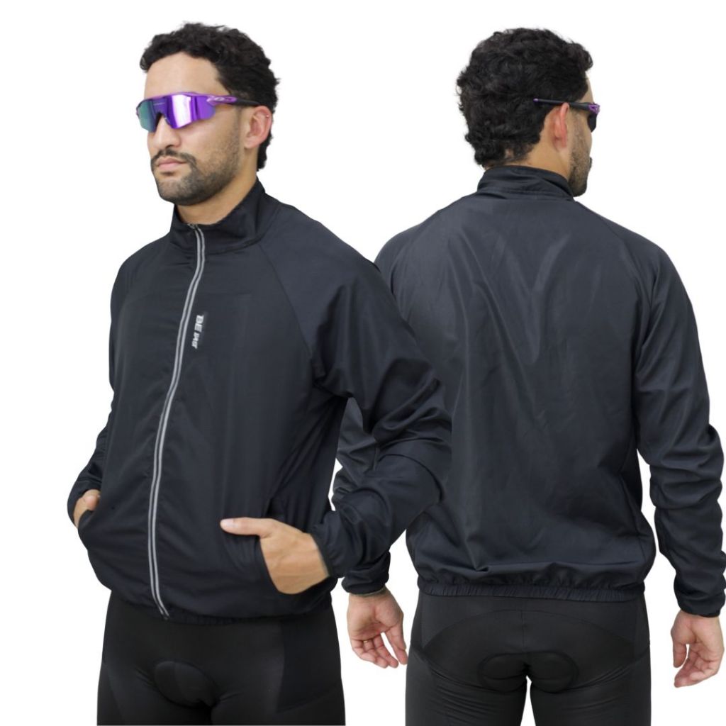 Jaqueta Corta Vento Blusa Bolsos Ciclismo Esporte Impermeavel Unissex Feminino Masculino Mtb Speed