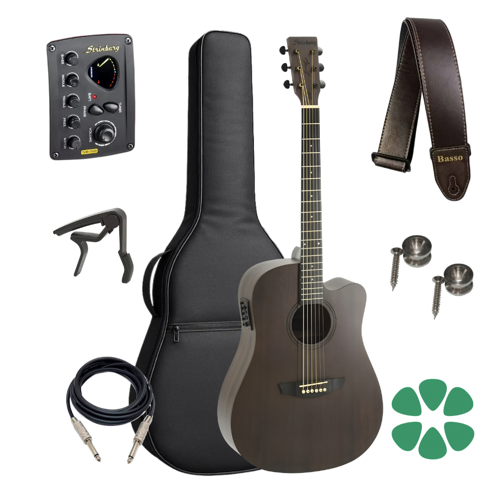 Imagem Kit Violao Strinberg Fs4d Tos Forest Folk + Acessorios
