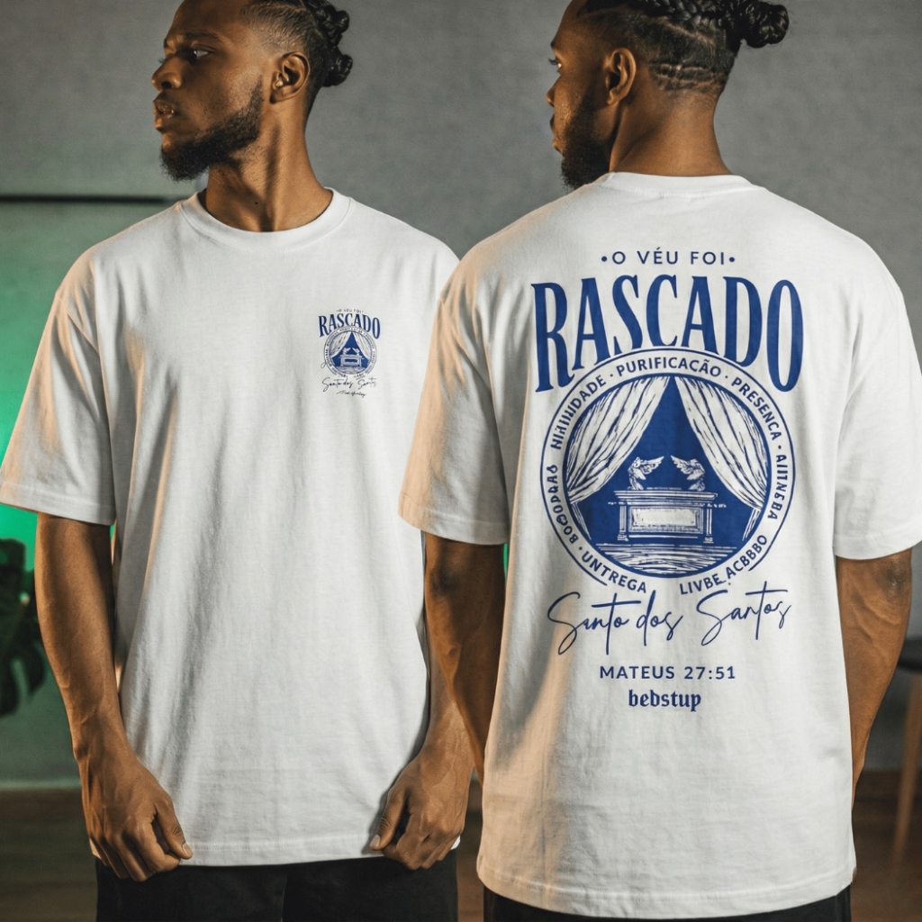 Camiseta Cristã Oversized Gospel Jesus Camisa Unissex 100% Algodão