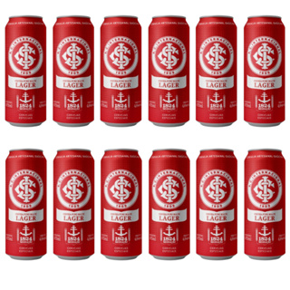 Kit  pack 12un cerveja artesanail imigracao 1824 Internacional latao promo futebol em Oferta na Shopee