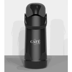 Garrafa Térmica Termolar Magic Pump Café Institucional Decorada 1 Litro Com Bomba de Pressão Para Café