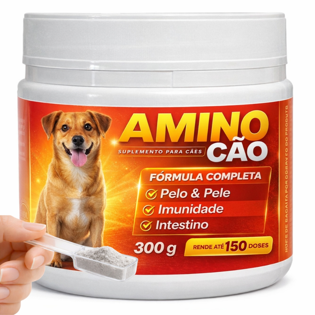 Aminocao 300g - Pelo e Derme +Imunidade e Saúde Canina
