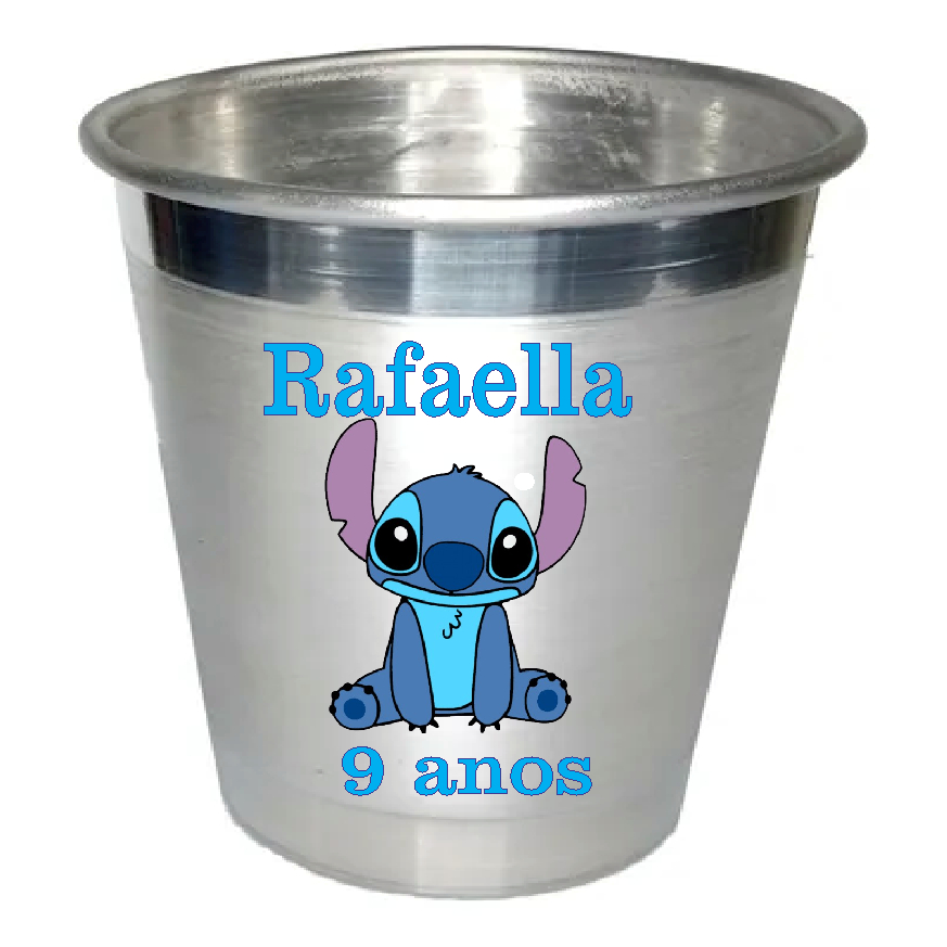 50 Copos de Aluminio 250ml Personalizados