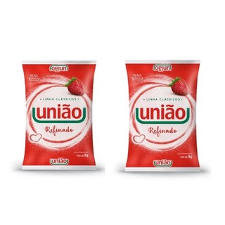 União Açúcar Refinado 1Kg - 1 ou 2 Unidades
