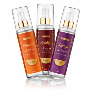 Kit 03 Body Splash Arabe Feminino e Masculino Face Beautiful 200ml