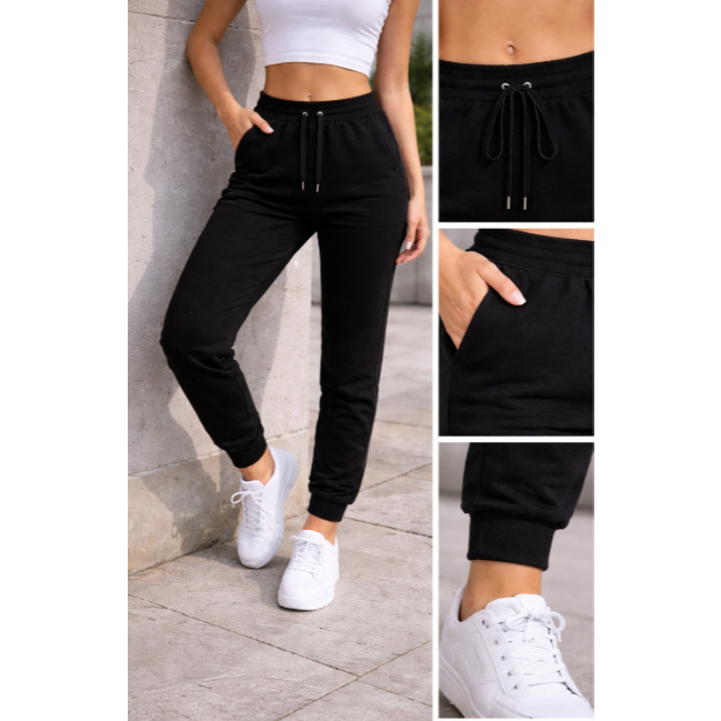 Calça moletom feminina/ masculina Jogger Grossa Cós Alto cintura baixa