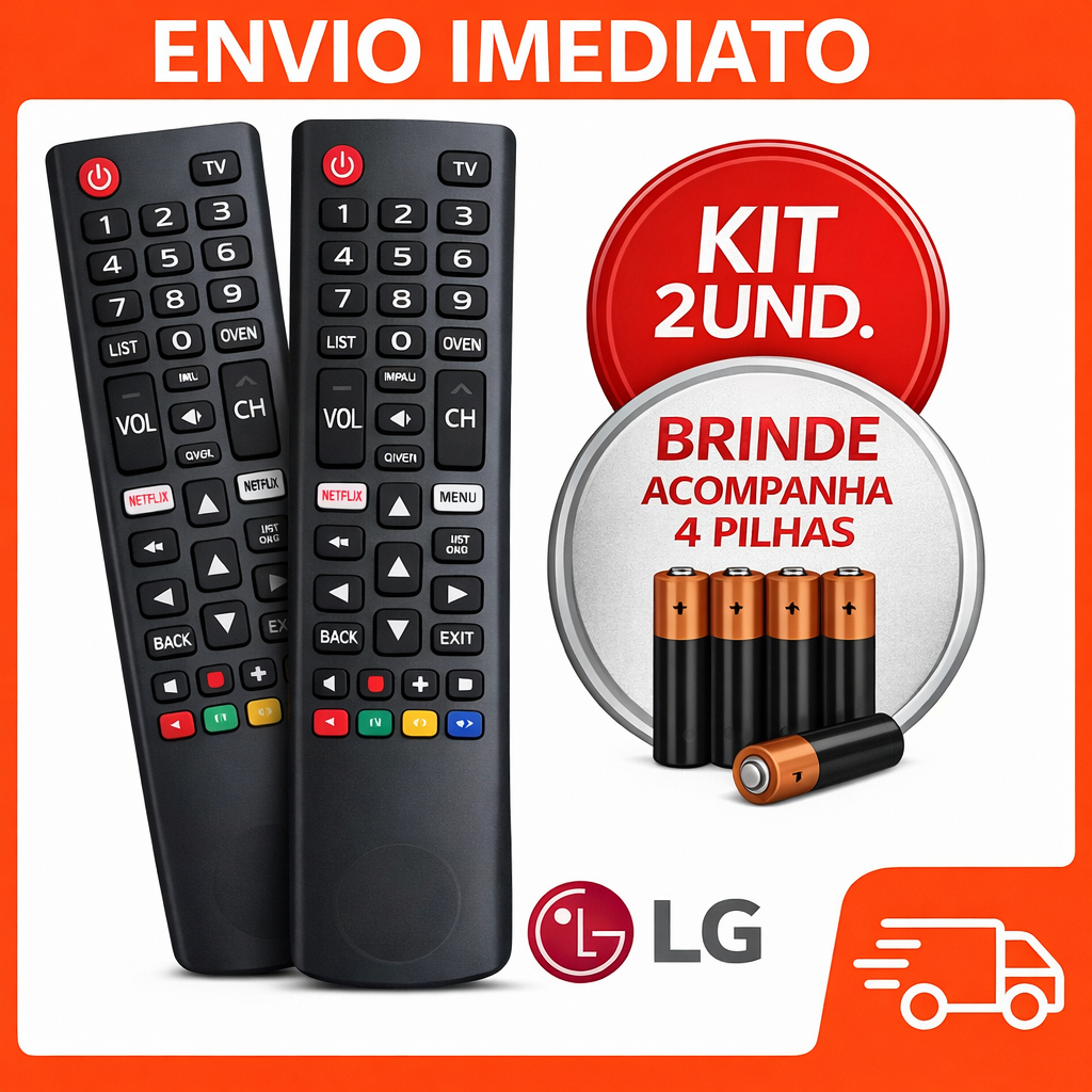 𝗞𝗶𝘁 𝗖𝗼𝗻𝘁𝗿𝗼𝗹𝗲 𝗥𝗲𝗺𝗼𝘁𝗼 𝗟𝗚 𝗦𝗺𝗮𝗿𝘁 𝗧𝗩 𝗖𝗼𝗺𝗽𝗮𝘁𝗶́𝘃𝗲𝗹 𝗟𝗘𝗗 𝗟𝗖𝗗 𝗢𝗟𝗘𝗗 𝟰𝗞 𝗡𝗲𝘁𝗳𝗹𝗶𝘅 𝗨𝗻𝗶𝘃𝗲𝗿𝘀𝗮𝗹 + 𝗣𝗶𝗹𝗵𝗮𝘀 em Oferta na Shopee