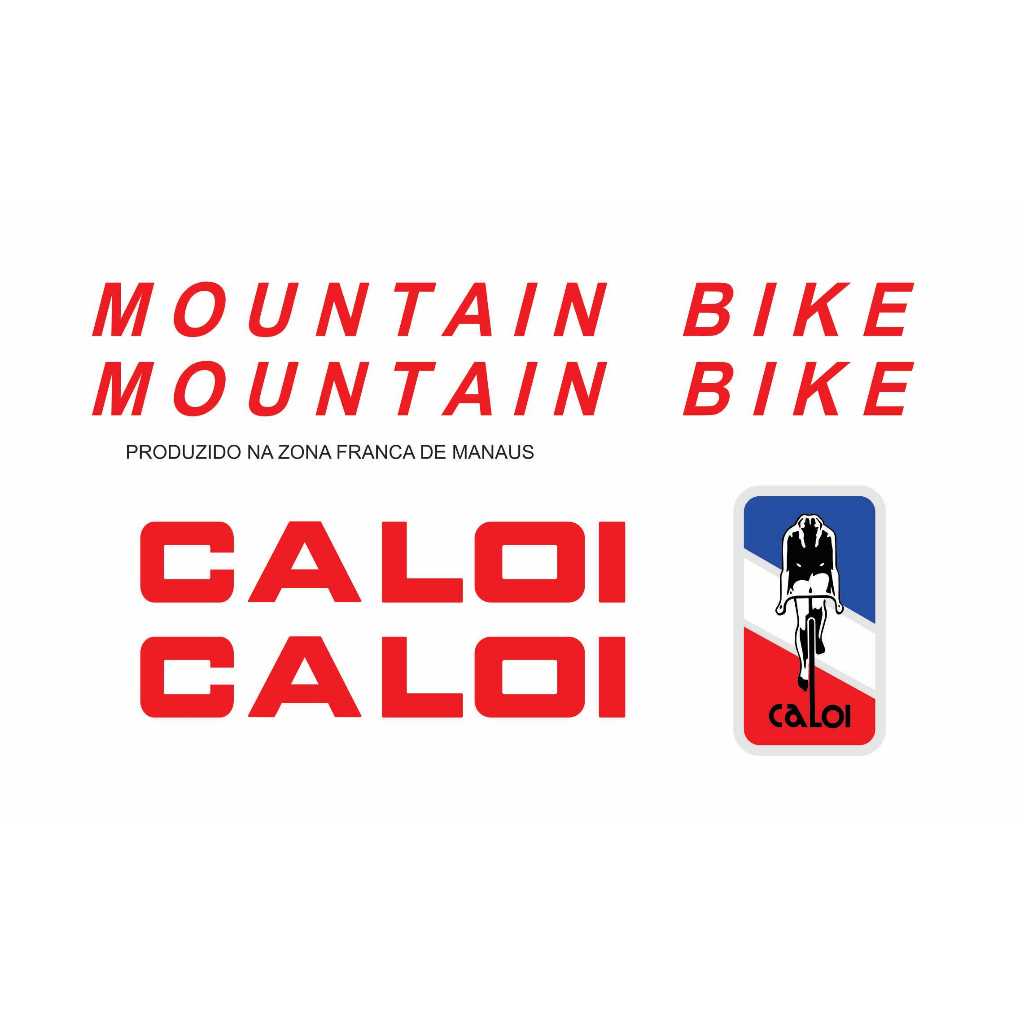 Adesivos Bicicleta Caloi Craquele