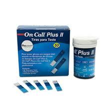TIRAS DE GLICEMIA ON CALL PLUS II - 50/100/150/200 TIRAS