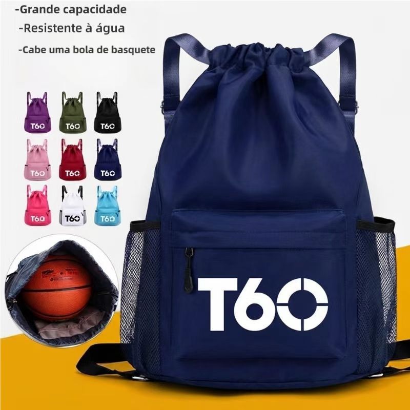 Bolsa Mochila Saco Esportiva Sacola Academia Futebol Basquete Passeio Impermeável ZJ6101# em Oferta na Shopee