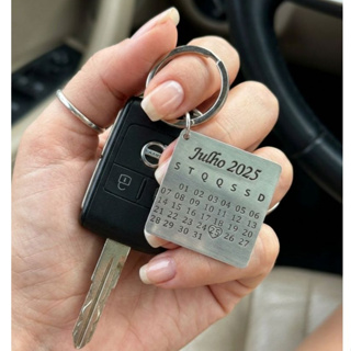 Chaveiro Calendário Personalizado Data Especial Gravado em Laser Inox em Oferta na Shopee