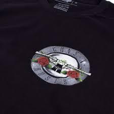Camiseta PC Guns N' Roses Bullet Logo- Novo Original Rock Internacional 100% Algodão Preta