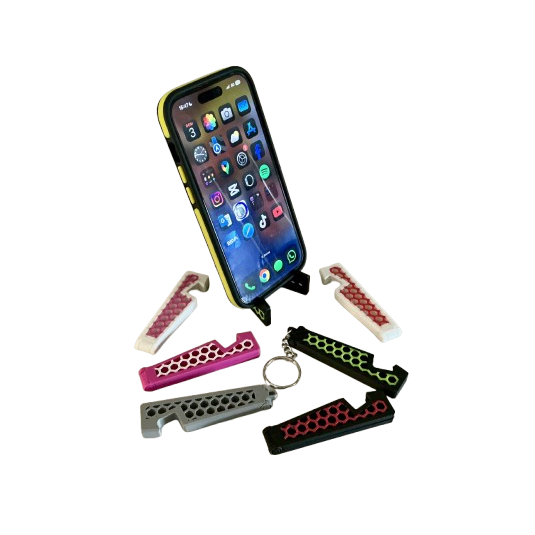 Suporte de Celular Dobrável Portátil – Base Ajustável para Smartphone