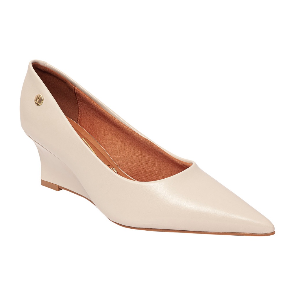 Sapato Feminino Social Scarpin Anabela Salto Vizzano 1483.100 Napa Garda