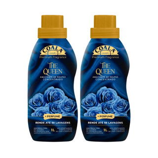 Kit 2 Amaciante Concentrado Coala The Queen Linha Laundry 1L