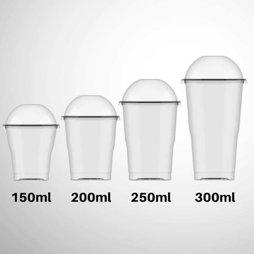 Copo da Felicidade Tampa Bolha 20UN 150ml, 200ml, 250ml ou 300ml Plastilânia Doces e Delivery em Oferta na Shopee