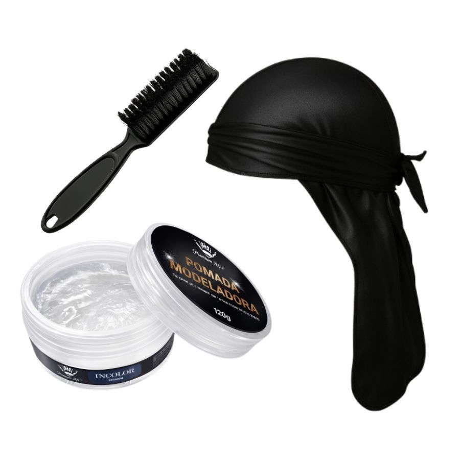 kit Durag/Pente/Cera Modeladora + Opção Avulsa - W