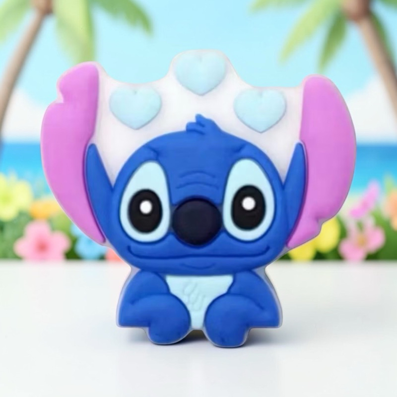 Kit Aplique Stitch Coração Emborrachado — 6/10/20/30 unid | p/ Laços, Chaveiros, Tiaras e Artesanato em Oferta na Shopee