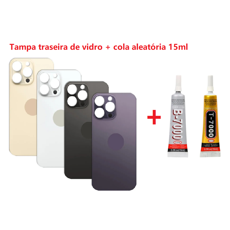 Tampa traseira em vidro IPH 14 PRO MAX | PRODUTO NOVO
