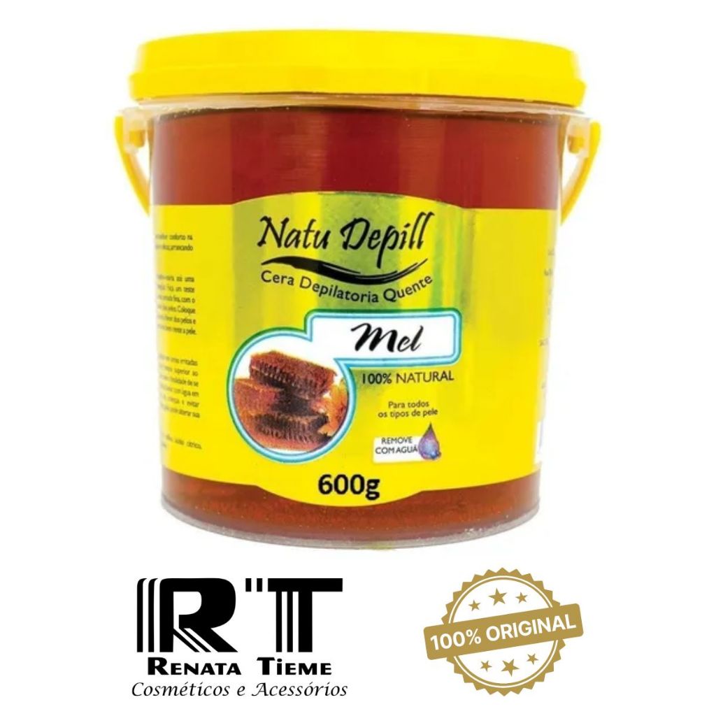 Cera Depilatória Quente Natu Depill 600g Natural Mel